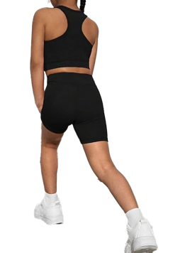 Girl's 2-Piece Racerback Tank and Biker Shorts