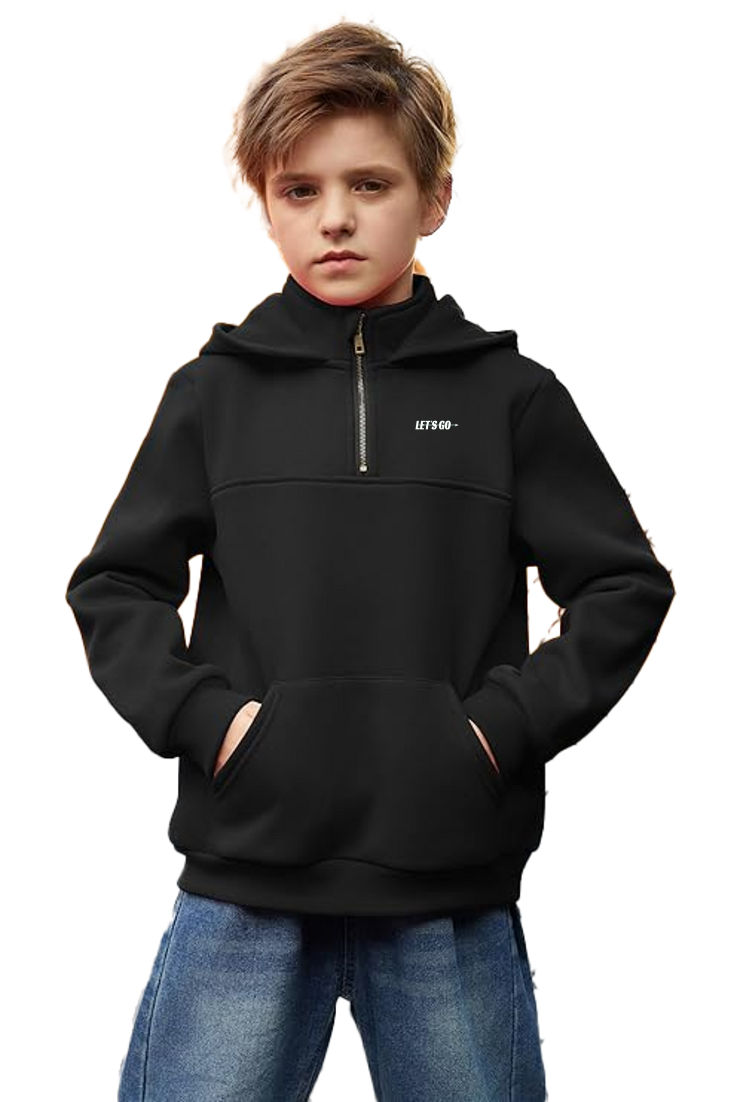 Boy's Quarter-Zip Hoodie