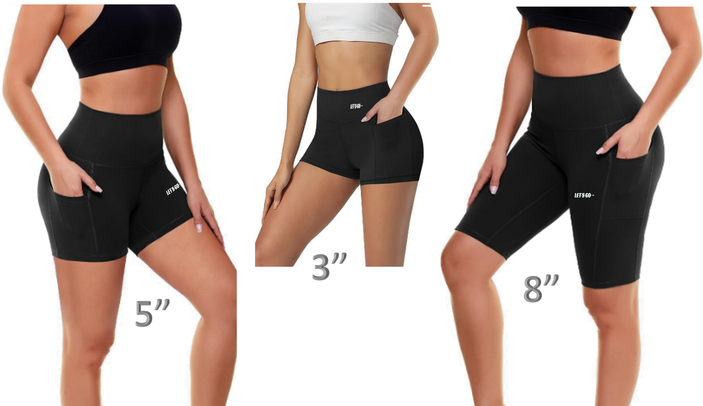 Let's Go Biker Shorts in 3 Lengths